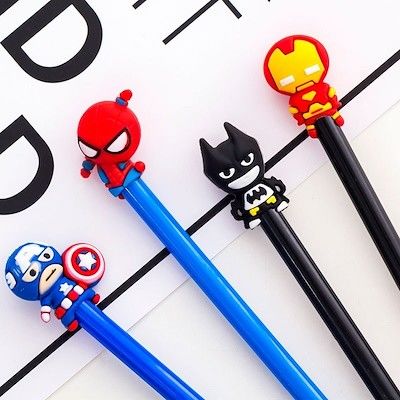 Personalizado legal 3D cartoon figura brinquedo caneta esferográfica cabeça toppers crianças brinquedo bola caneta