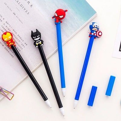 Personalizado legal 3D cartoon figura brinquedo caneta esferográfica cabeça toppers crianças brinquedo bola caneta