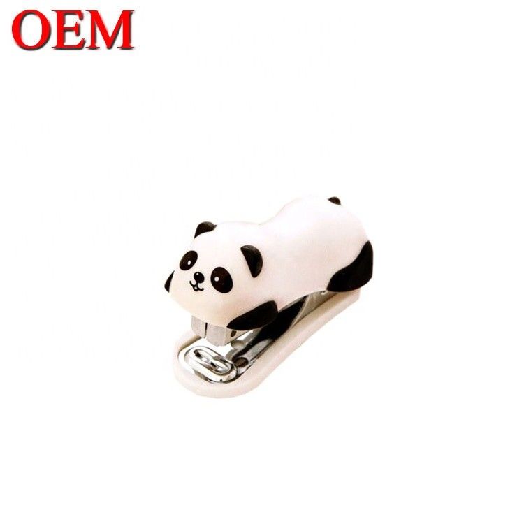 Pato de plástico em forma de desenho animado Stapler de escritório OEM brinquedo de plástico de animais Stapler escolar para estudantes
