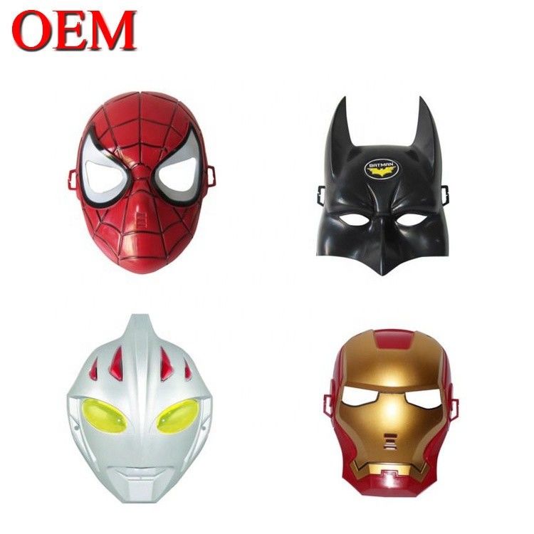 Máscaras personalizadas de Halloween Super-herói de PVC aranha Herói de Ferro Hulk Capitão América Máscaras Costumes de Cosplay Máscara facial