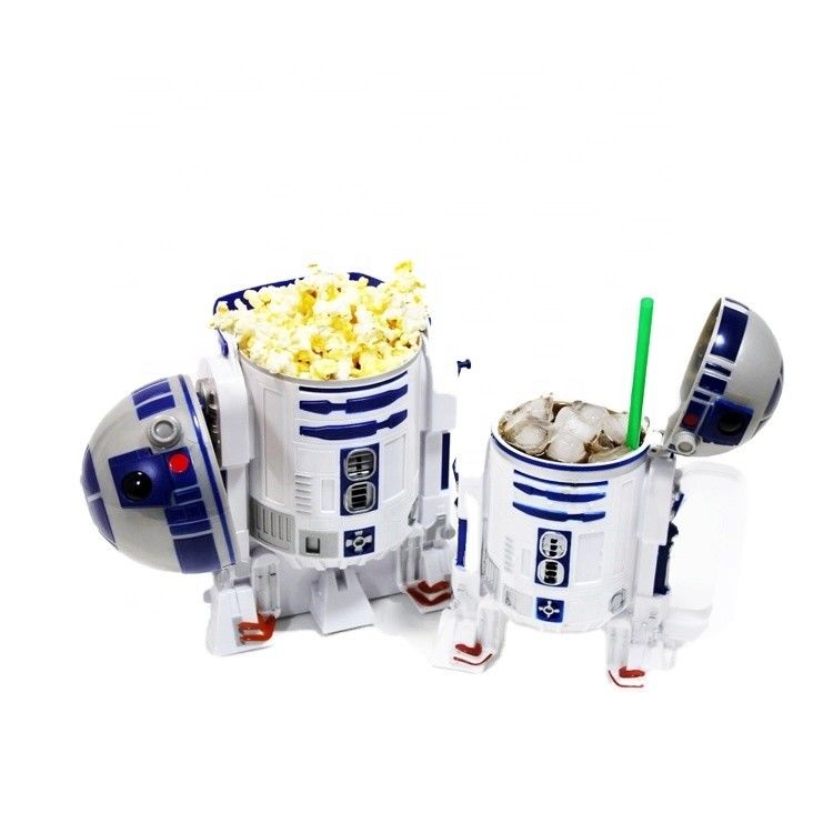 OEM plástico 3D em forma de animal Custom Impresso Popcorn Container Cup com tampa