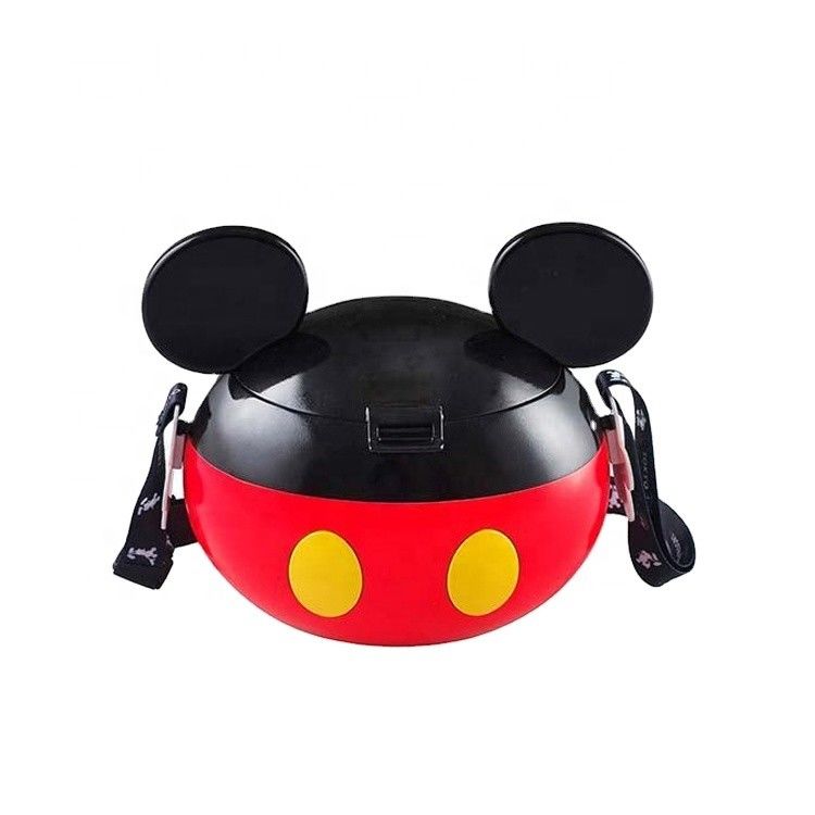 OEM plástico 3D em forma de animal Custom Impresso Popcorn Container Cup com tampa