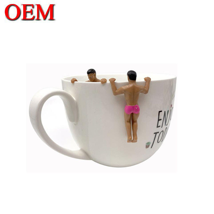 Fabricante de figuras Custom Wine Glass Charms Top Sell Decoração brinquedo de figuras de plástico