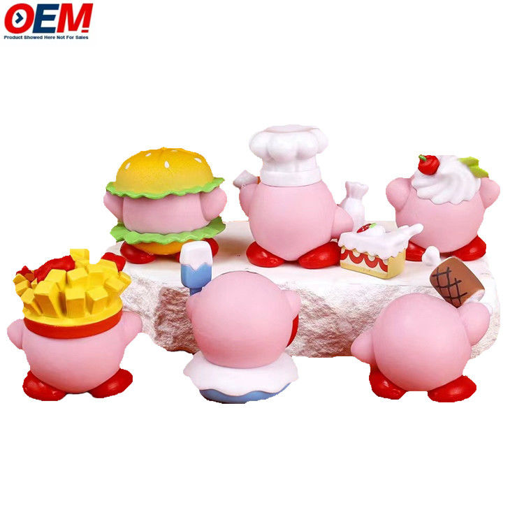 Brinquedos de silicone de plástico customizados OEM 3D Soft Squishy figura de personagem Brinquedos Fábrica fabricantes de brinquedos