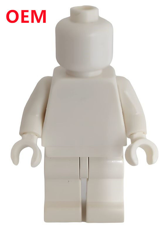 Peças de plástico de injeção de cor branca personalizadas OEM ABS Material Acessórios Feito 5cm de altura Figura Toy
