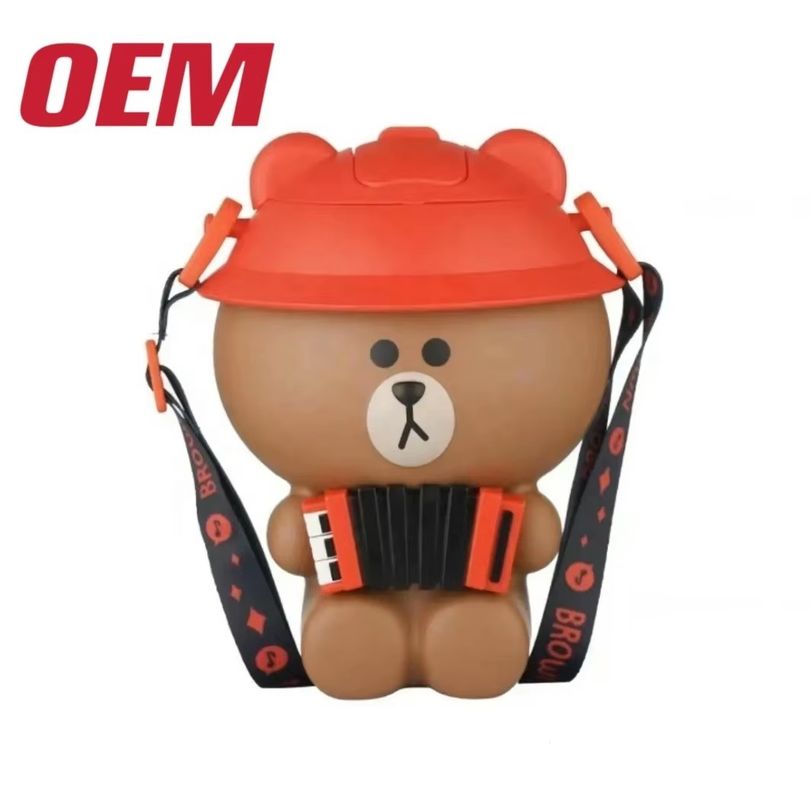 Balde de pipoca personalizado de personagem de filme OEM 60 OZ Balde de pipoca de plástico de figura Fazer balde de pipoca ABS com lábio