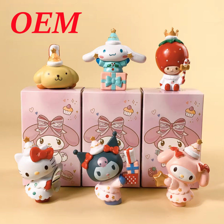 caixa de flores misteriosa figura adorável decoração de quarto brinquedos de plástico pvc caixa de sorte cega
