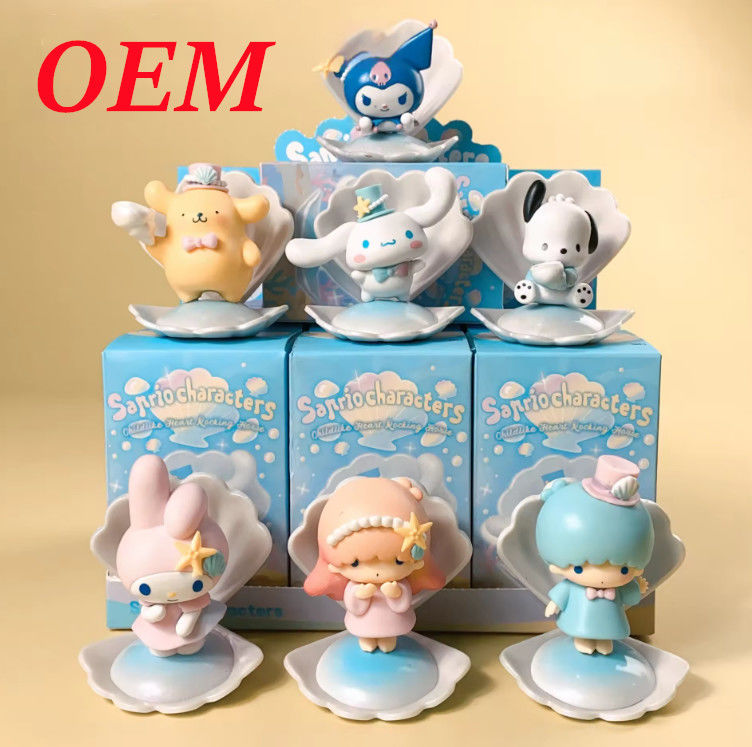 caixa de flores misteriosa figura adorável decoração de quarto brinquedos de plástico pvc caixa de sorte cega