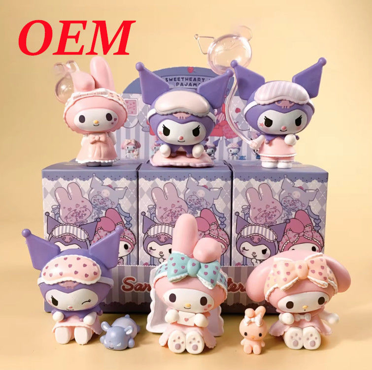 caixa de flores misteriosa figura adorável decoração de quarto brinquedos de plástico pvc caixa de sorte cega