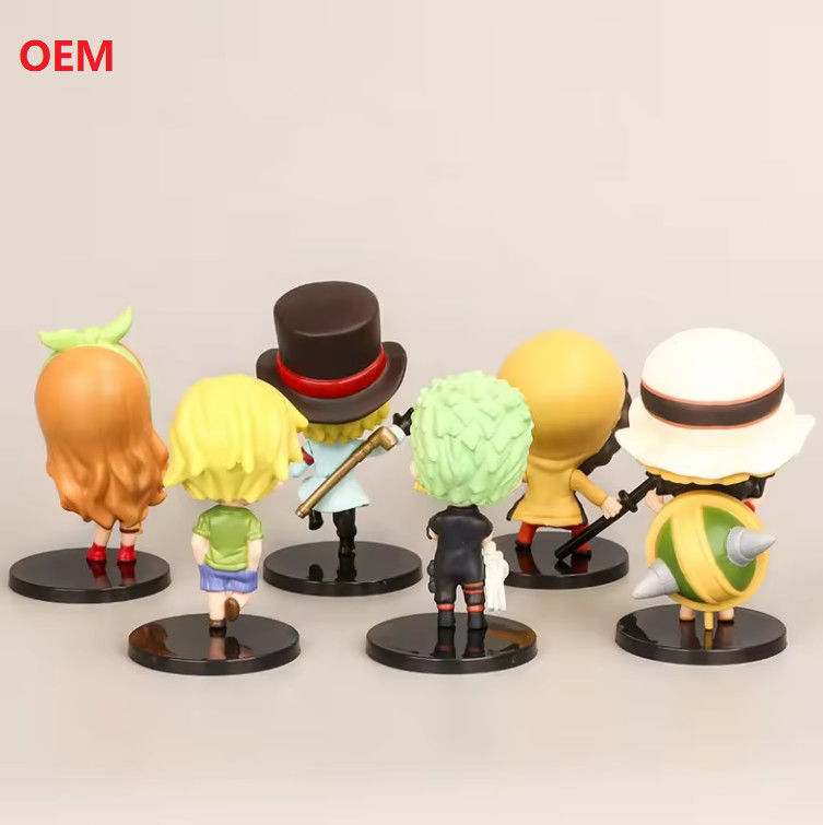 Modelos de desenhos animados Figura de ação Figura de anime Brinquedos de figura para decoração em cores personalizadas