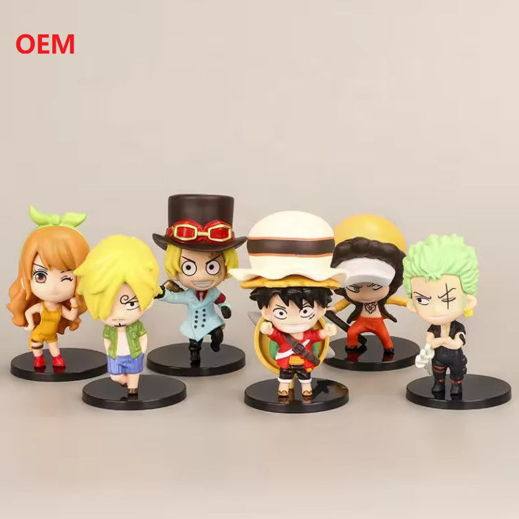 Modelos de desenhos animados Figura de ação Figura de anime Brinquedos de figura para decoração em cores personalizadas