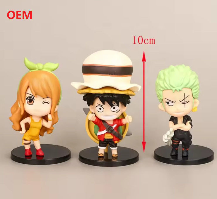 Modelos de desenhos animados Figura de ação Figura de anime Brinquedos de figura para decoração em cores personalizadas