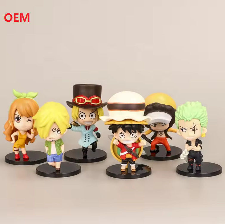 Modelos de desenhos animados Figura de ação Figura de anime Brinquedos de figura para decoração em cores personalizadas