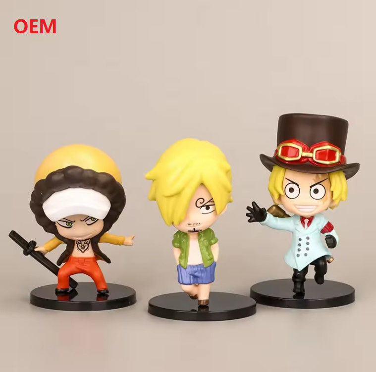 Modelos de desenhos animados Figura de ação Figura de anime Brinquedos de figura para decoração em cores personalizadas