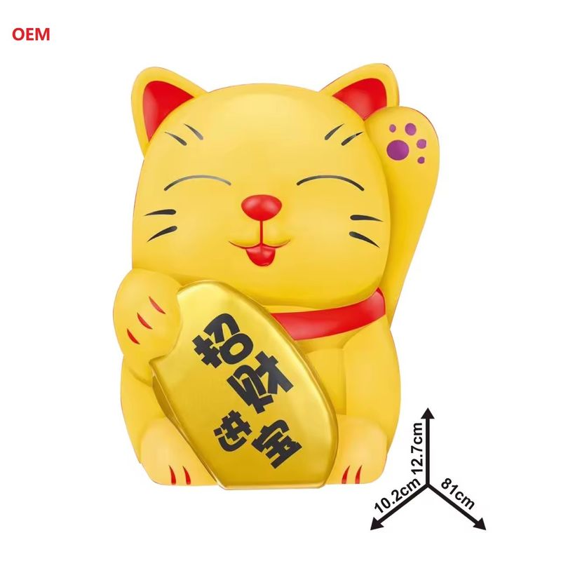 OEM aceito Lucky Cat moeda caixa de dinheiro bancário para crianças Nota de cor personalizada somente OEM