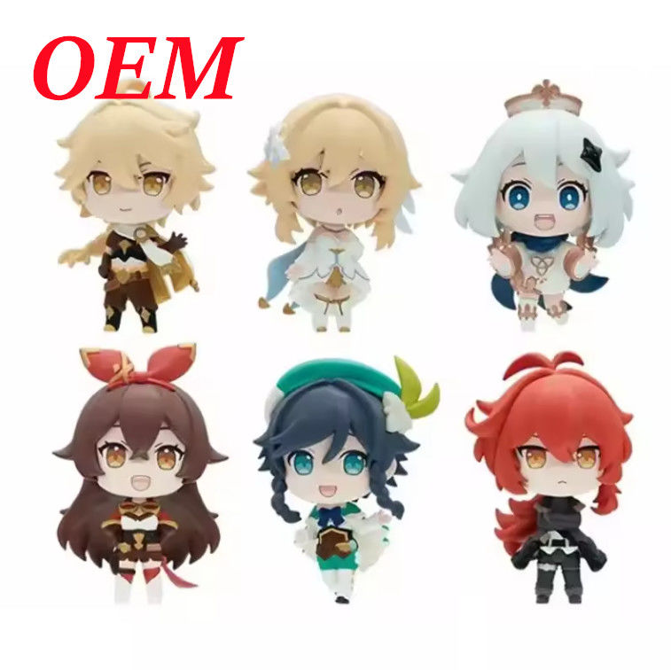 Modelos de desenhos animados Figura de ação Figura de anime Brinquedos para decoração em cores personalizadas