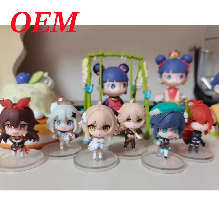 Modelos de desenhos animados Figura de ação Figura de anime Brinquedos para decoração em cores personalizadas