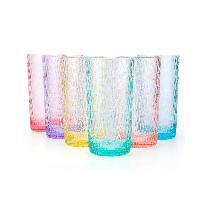 Tumbler acrílico com tampa e palha Dupla parede de cores misturadas copos de plástico reutilizáveis com seu próprio design