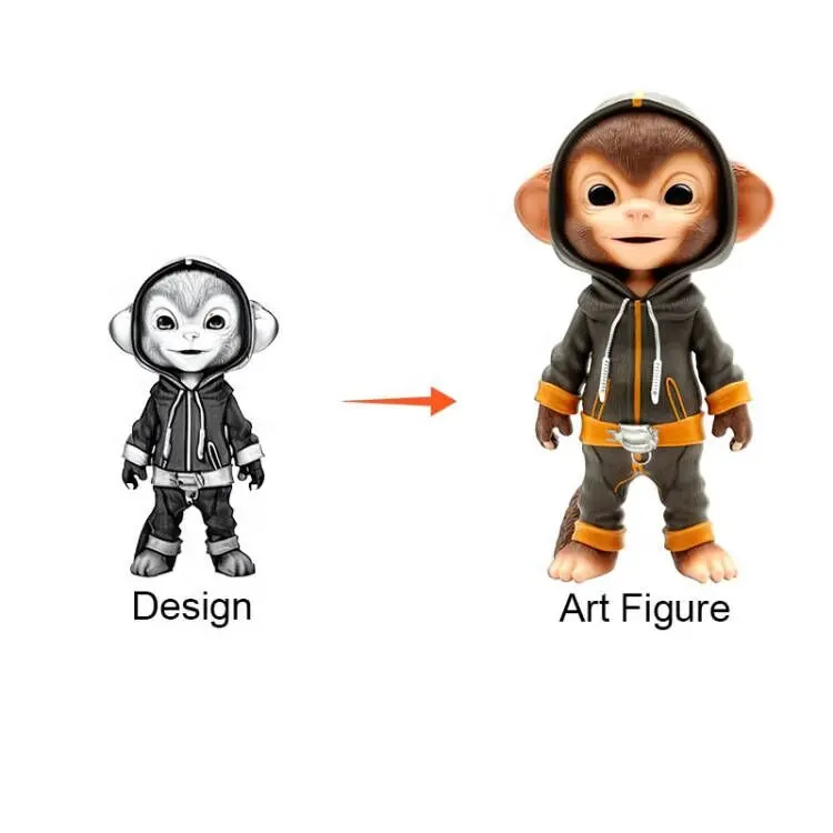 Custom Plastic Toy PVC Toy with High-Precision Figures Trendy Blind Boxes and Fashionable Keychains