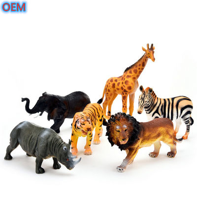 Brinquedos de plástico PVC personalizado Figuras de animais selvagens para crianças