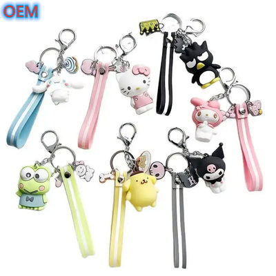 OEM fábrica personalizada Cartoon Keychain Cute Customize 3d Keychain de plástico PVC