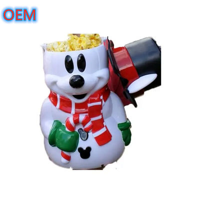 Cartoon Popcorn Bucket Personalização, Design OEM de alta qualidade de plástico Popcorn Bucket