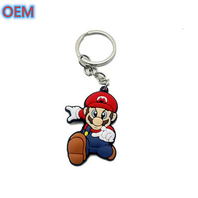 Chave de plástico PVC suave personalizada, OEM Customize Cartoon Animal Soft Chave