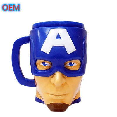 Cartoon 3d baldes de pipoca reutilizáveis Personalização Design OEM Recipiente de plástico Baldes de pipoca