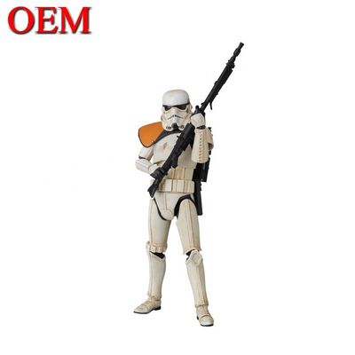 Personalizado Soldado Clone Branco Ornamento Movível Artificial de Ação para Crianças
