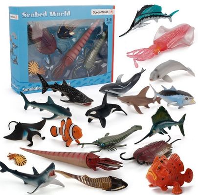 OEM fábrica personalizada Simulação Vida marinha Animais Kit de Modelo de Ação Figuras Miniatura Educação