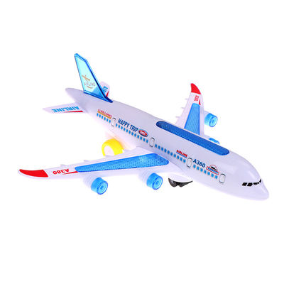 Montaria DIY Airbus Avião Autopilot Flash Som Musical Iluminação Brinquedos Avião Elétrico Brinquedo Para Crianças Crianças