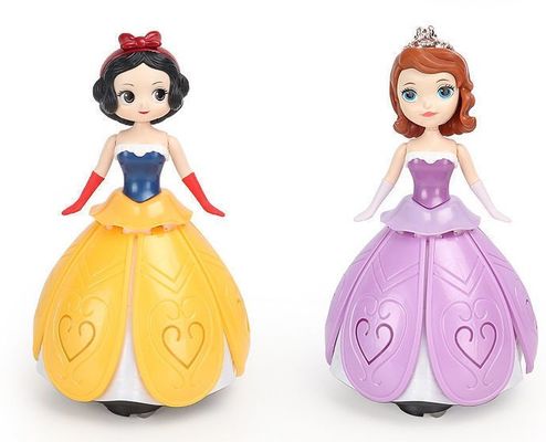 Personalizada Princesa Dançante Universal Girando Cool Light Music Aisha figurino de brinquedo plástico