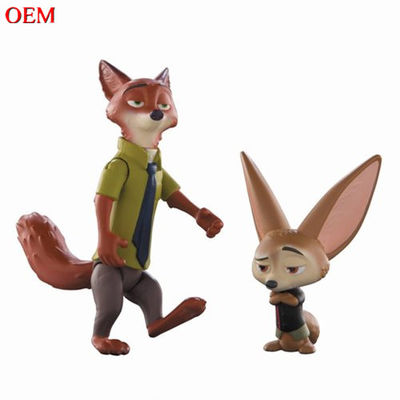 Zootopia personalizada Nick Wilde e Finnick fazem mini figura de Animal de Plástico