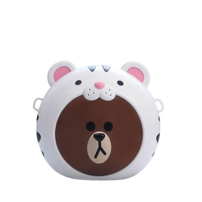 Alturas personalizadas de qualidade bonita plástico 3D figura brinquedo Popcorn balde para o Natal