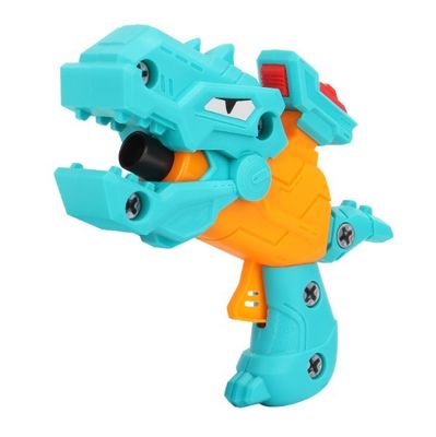 Arma de brinquedo infantil DIY Desmontagem de bebê Dinossauro armas de bala macia brinquedo EVA borracha de borracha modelo de arma montado