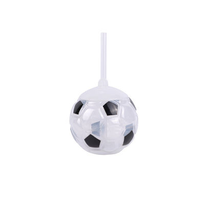 Copo em forma de futebol de plástico personalizado com chá de leite doce de palha