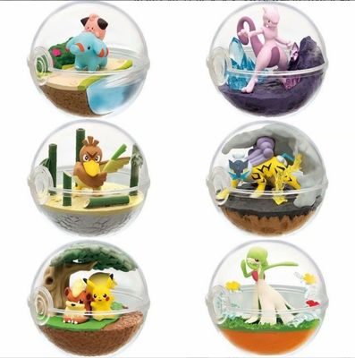 Fábrica Custom 3D New Design Re-ment Terrarium Pokeball Coleção brinquedo