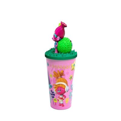 OEM 3D Coleccionável Designer Brinquedo Personalizado Seu Próprio Copo de Plástico 3D Cartoon Drink Cup