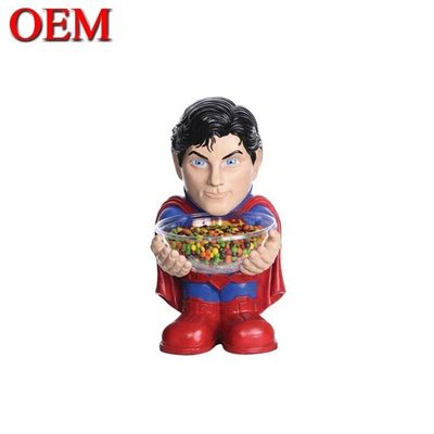 Fabrica OEM Personalizar Super-herói Sugar Bowl Holder em mão personalizado brinquedo figura