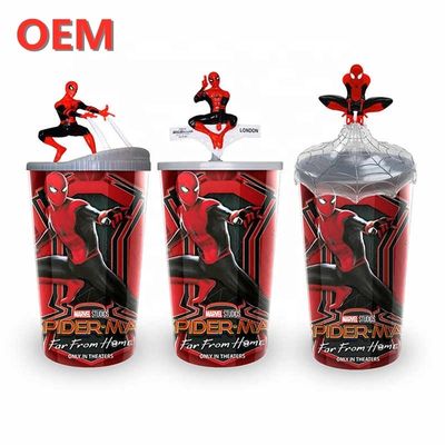 OEM Customizado DC Straw Cup Cartoon Drink Cup Keychain Acessórios
