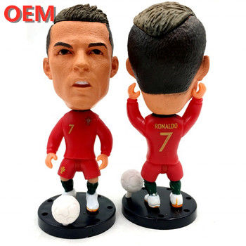 OEM Personalizado Popular 3D de plástico jogadores de futebol Figuras de ação personalizado pvc figura
