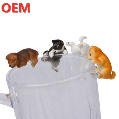 Decoração de bolo Ornamentos de figura de ação Miniatura Anime Cup Cat