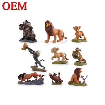 Brinquedos de criança de PVC Animação Modelo de desenho animado Simba Pequeno Rei Leão Figura