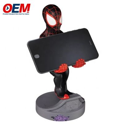 Spidman porta-telefone feito escritório escritório casa brinquedo de escritório OEM PVC porta-telefone figura