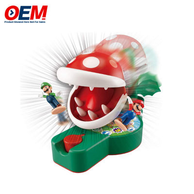 Jogos Dentes Super Mario Piranha Plant Escape Feito Jogo de Ação de Mesa para Idades 4+ com 2 Figuras de Ação Super Mario Colecionáveis