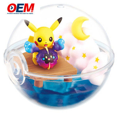 OEM 3D New Design Re-ment Terrarium Pokeball Coleção de brinquedos de desenhos animados de PVC personalizados