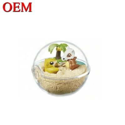 Mini personagem de desenho animado personalizado cápsula figura ovo plástico brinquedo fofinho feito de PVC brinquedo cápsula