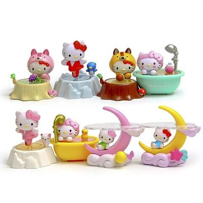 Produtor de brinquedos OEM Plástico Mini Cartoon Cartoon Kitty gato brinquedos Para Crianças