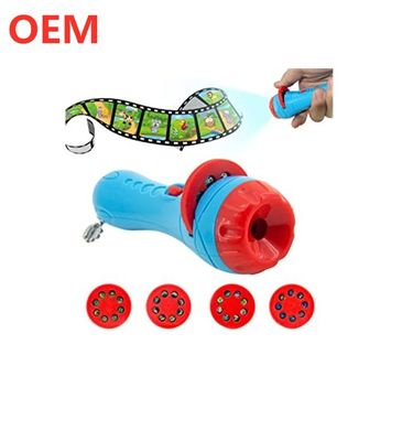Produzido sob medida Projetor de história do bebê dormindo Lâmpada de brinquedo Tocha de lanterna