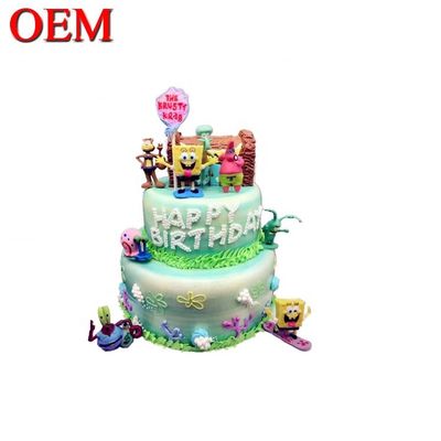 Personalizado Japão Personagens Clássicos Set de Bolo de Aniversário Set de Ação de Figuras Oem Fábrica de Bolo
